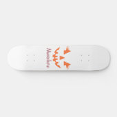 Aangepaste Girly Jack O Lantaarn Pompoen Halloween Persoonlijk Skateboard (Horizontaal)