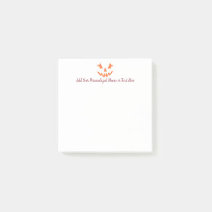 Aangepaste Girly Jack O Lantaarn Pompoen Halloween Post-it® Notes