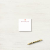 Aangepaste Girly Jack O Lantaarn Pompoen Halloween Post-it® Notes (Op bureau)