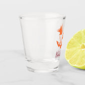 Aangepaste Girly Jack O Lantaarn Pompoen Halloween Shot Glas (Links)