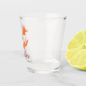 Aangepaste Girly Jack O Lantaarn Pompoen Halloween Shot Glas (Rechts)