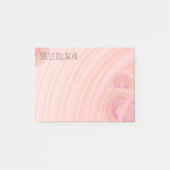 Aangepaste Girly Pastel Roze en Perzikspieren Post-it® Notes (Voorkant)