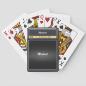 Aangepaste Gitaar Amp Muzikanten Gitarist Rock Muz Pokerkaarten (Achterkant)
