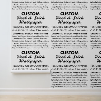 Aangepaste gladde vinylschil & stick behang