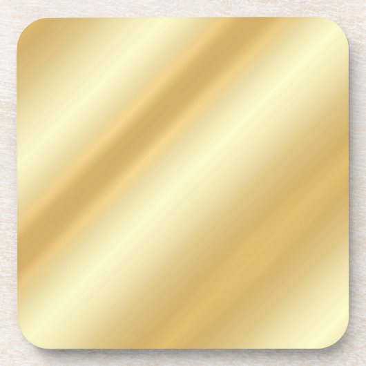 Aangepaste Glamour Faux Gold Blank Moderne Sjabloo Bier Onderzetter (Voorkant)