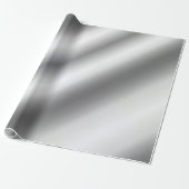 Aangepaste Glamour Sjabloon Beste Metallic Silver Cadeaupapier (Uitgerold)