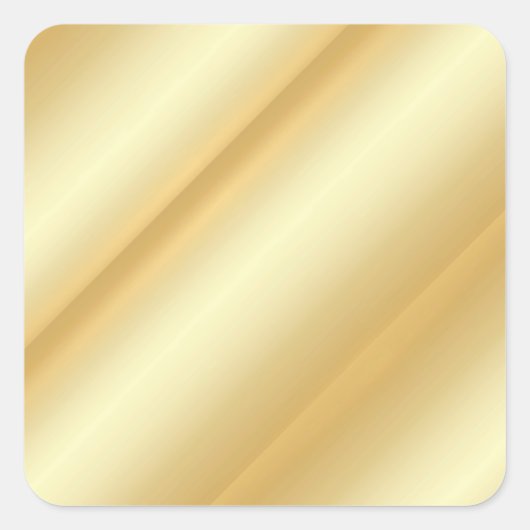 Aangepaste Glamoureuze Faux Gold Blank Moderne Sja Vierkante Sticker (Voorkant)