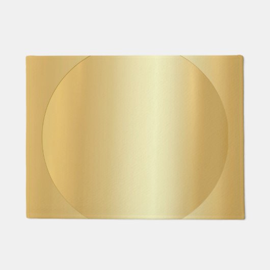 Aangepaste Glamoureuze Faux Gold Modern Blank Sjab Deurmat (Voorkant)