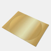 Aangepaste Glamoureuze Faux Gold Modern Blank Sjab Deurmat (Schuin)