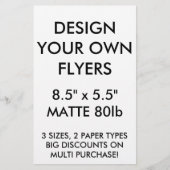 Aangepaste Glanzende brochures van 8,5 x 5,5 inch (Voorkant)