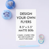 Aangepaste Glanzende brochures van 8,5 x 5,5 inch (Enkel)