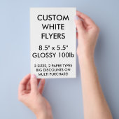 Aangepaste Glanzende brochures van 8,5 x 5,5 inch (Hand)