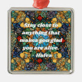 Aangepaste Glas in lood Mozaïek Patroon Perzische Metalen Ornament (Voorkant)