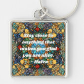 Aangepaste Glas in lood Mozaïek Patroon Perzische  Sleutelhanger (Voorkant)