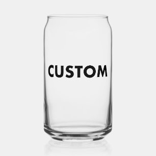 Aangepaste glasvorm sjabloon glasplaat 16oz Hi Bal Blikvorm Glas