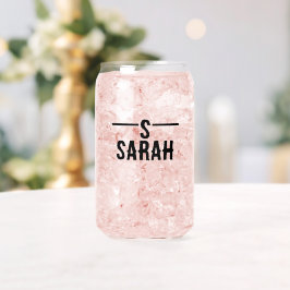 Aangepaste glaswareset met Monogram Initiaal & Naa Blikvorm Glas