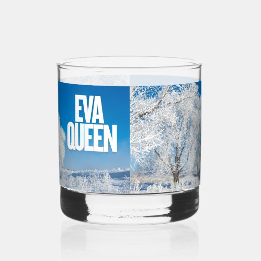 Aangepaste glazen beker | Gepersonaliseerde duidel (Links)