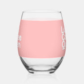 Aangepaste glazen beker | Gepersonaliseerde duidel (Links)