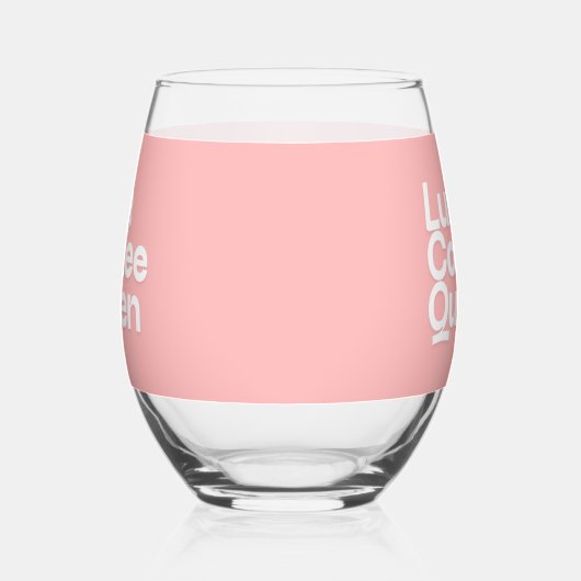 Aangepaste glazen beker | Gepersonaliseerde duidel (Links)