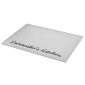 Aangepaste glazen snijboard met aangepaste tekst snijplank (Hoek)
