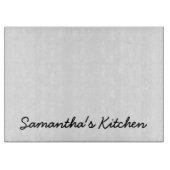 Aangepaste glazen snijboard met aangepaste tekst snijplank (Voorkant)