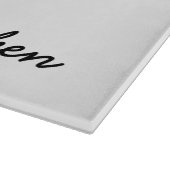 Aangepaste glazen snijboard met aangepaste tekst snijplank (Hoek)