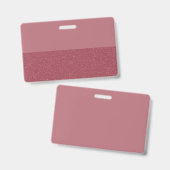 Aangepaste Glitter Badge – Roze Gouden Onderkant (Voor- en achterkant)