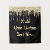 Aangepaste Glitter Jubileum Foto Booth Backdrop Wandkleed (Voorkant)