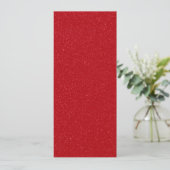Aangepaste Glitter Tomato Red Flat Kaart (Staand voorkant)