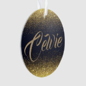 Aangepaste Glitter voor aangepast goud | Versierin Ornament (voorkant)
