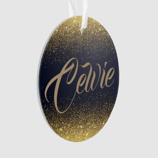 Aangepaste Glitter voor aangepast goud | Versierin Ornament (voorkant)