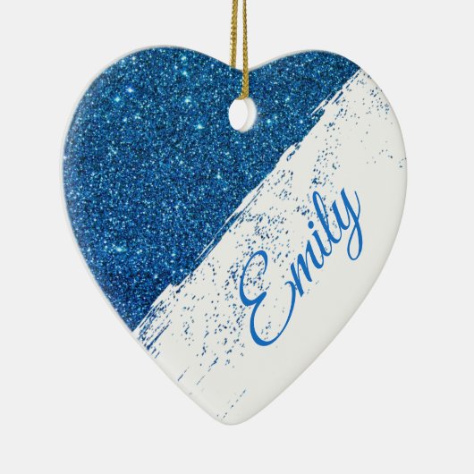 Aangepaste glitterspray keramisch ornament (Rechts)