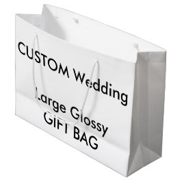 Aangepaste GLOSSY Cadeautas, ruim 12,5 x 9 inch Groot Cadeauzakje