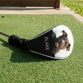 Aangepaste glurende Pibull-hond Minimalistische na Golfheadcover