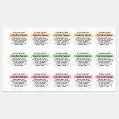 Aangepaste Gluten Allergie Stickers Kinder Lunch V (Vel)