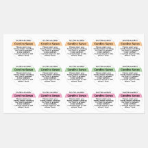 Aangepaste Gluten Allergie Stickers Kinder Lunch V