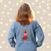 Aangepaste Gnome en Bewerkbare Tekst Denim Jacket
