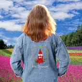 Aangepaste Gnome en Bewerkbare Tekst Denim Jacket