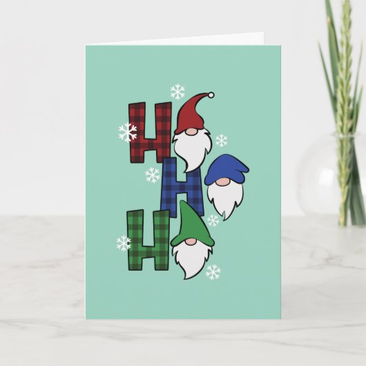 Aangepaste Gnome-feestuitnodiging voor de feestdag Feestdagen Kaart (Voorkant)