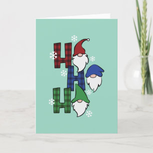 Aangepaste Gnome-vakantiefeestuitnodiging met QR-c Feestdagen Kaart