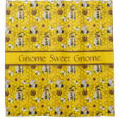 Aangepaste gnomen die honinggeel maken douchegordijn (Voorkant)