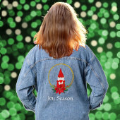 Aangepaste Gnoom en bewerkbare tekst Denim Jacket