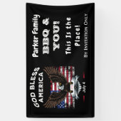Aangepaste God Bless America 4 juli-banner Spandoek (Verticaal)