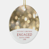 Aangepaste Gold Bokeh-lampjes in combinatie met ee Keramisch Ornament (Rechts)