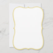 Aangepaste Gold Bracket-uitnodiging - maak uw eige Kaart (Achterkant)