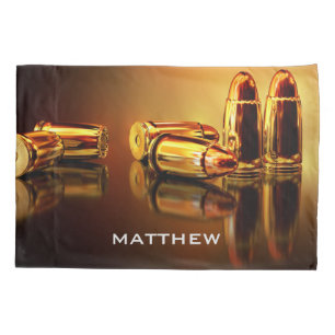 Aangepaste Gold Bullets-cartridges Kussensloop