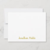 Aangepaste Gold Calligraphed Script Text Sjabloon (Voorkant)