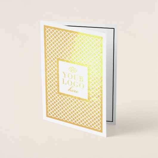 Aangepaste Gold Corporate Company Event Uitnodigin Folie Kaarten (Voorkant)
