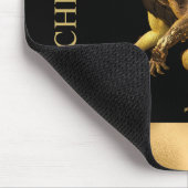 Aangepaste Gold Dragon Fantasy Muismat (Hoek)