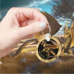 Aangepaste Gold Dragon Fantasy-Sleutelhanger Sleutelhanger<br><div class="desc">Dit ontwerp kan op het gebied worden gepersonaliseerd dat door de foto en/of tekst te veranderen wordt verstrekt. Of het kan worden aangepast door te klikken deze Sjabloon personaliseert en dan de klik te kiezen om verdere optie aan te passen en de kleur van de achtergrond te schrappen of te...</div>